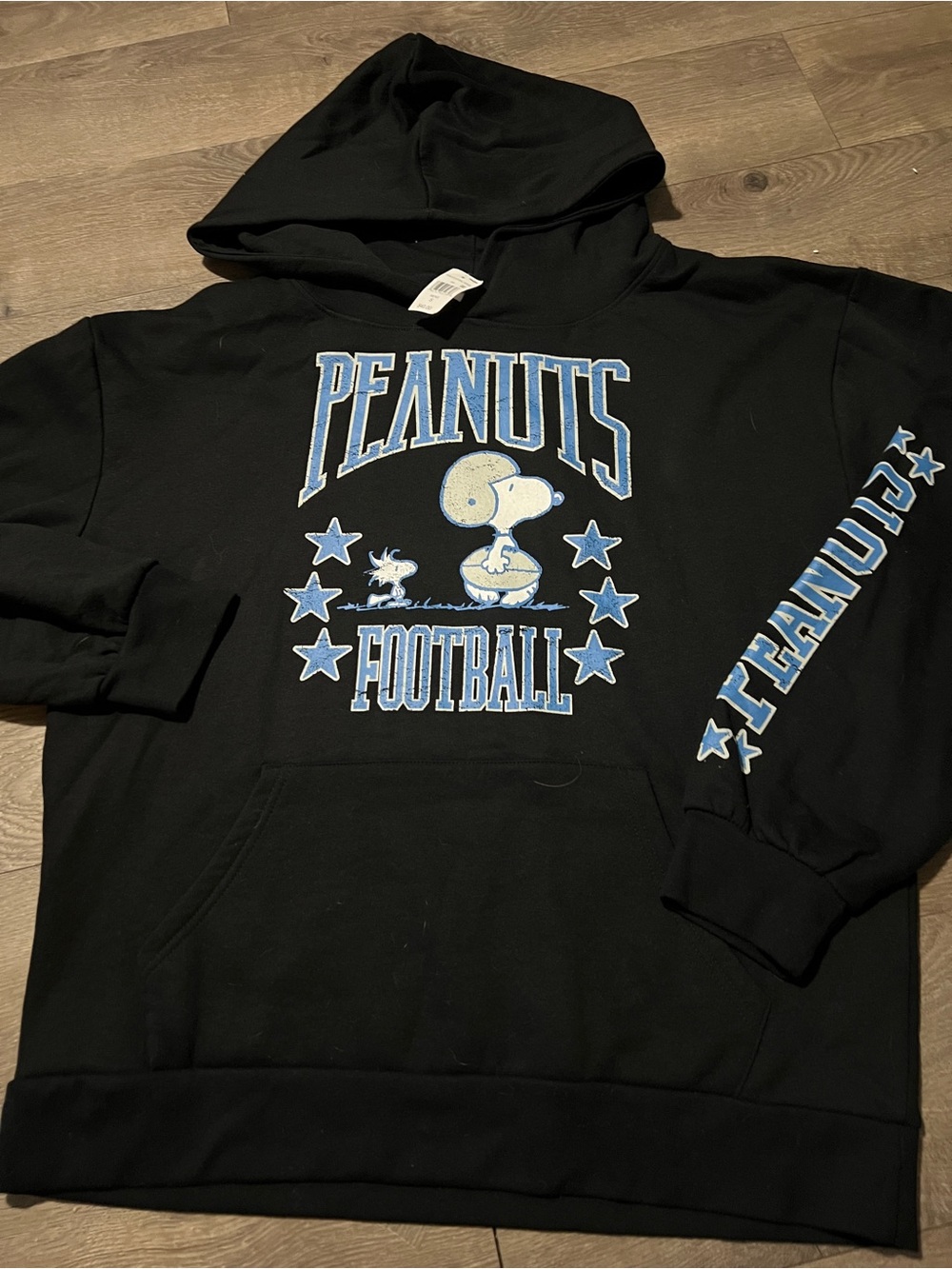 Peanuts Football Pullover Hoodie Size Small New